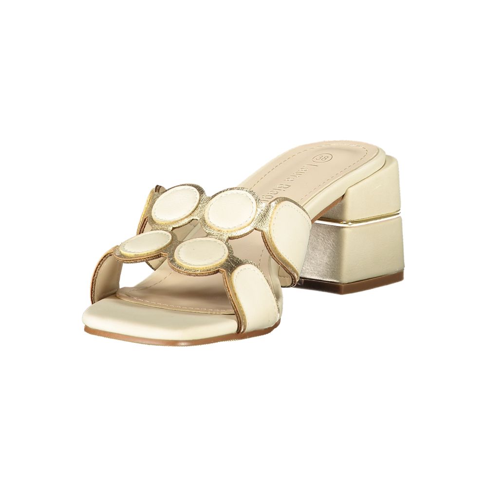 Laura Biagiotti Sandales Femme Beige en Polyuréthane