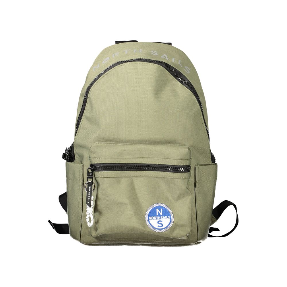 North Sails Green Polyester Backpack - Durable & Stylish