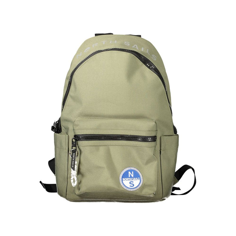 North Sails Green Polyester Backpack - Durable & Stylish