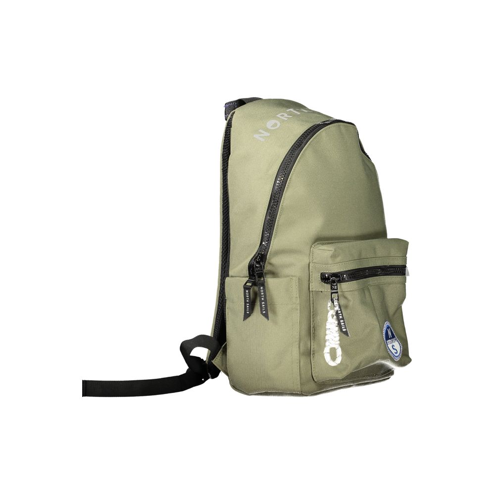North Sails Green Polyester Backpack - Durable & Stylish