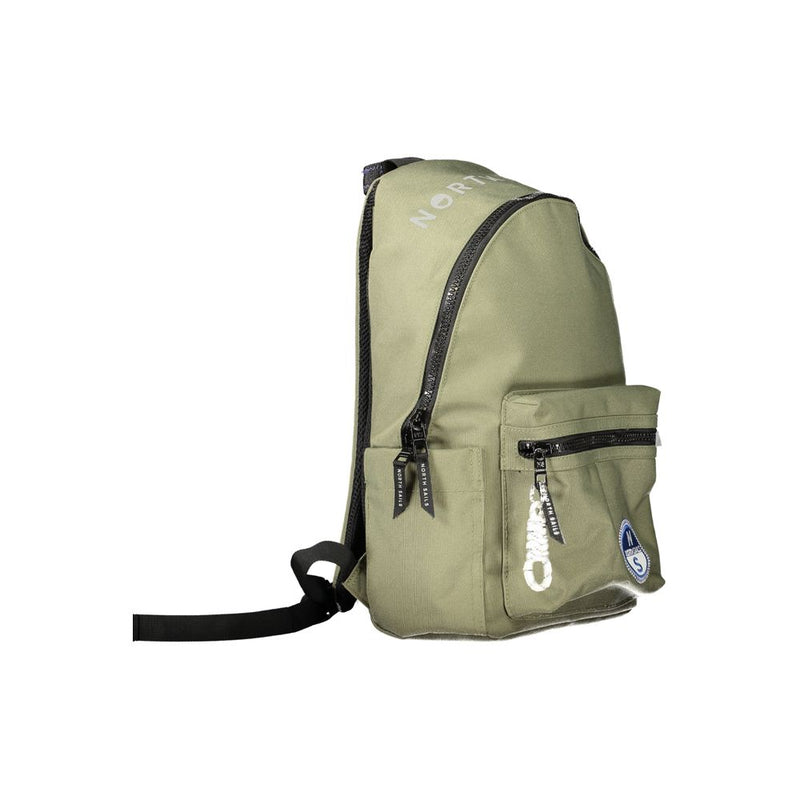 North Sails Green Polyester Backpack - Durable & Stylish