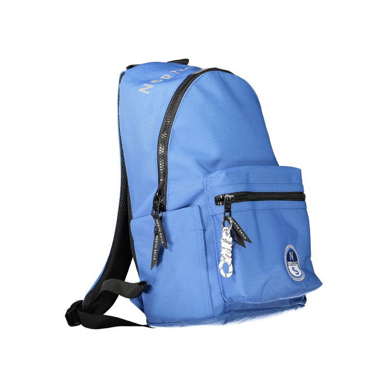 North Sails Blue Polyester Backpack - Stylish & Functional