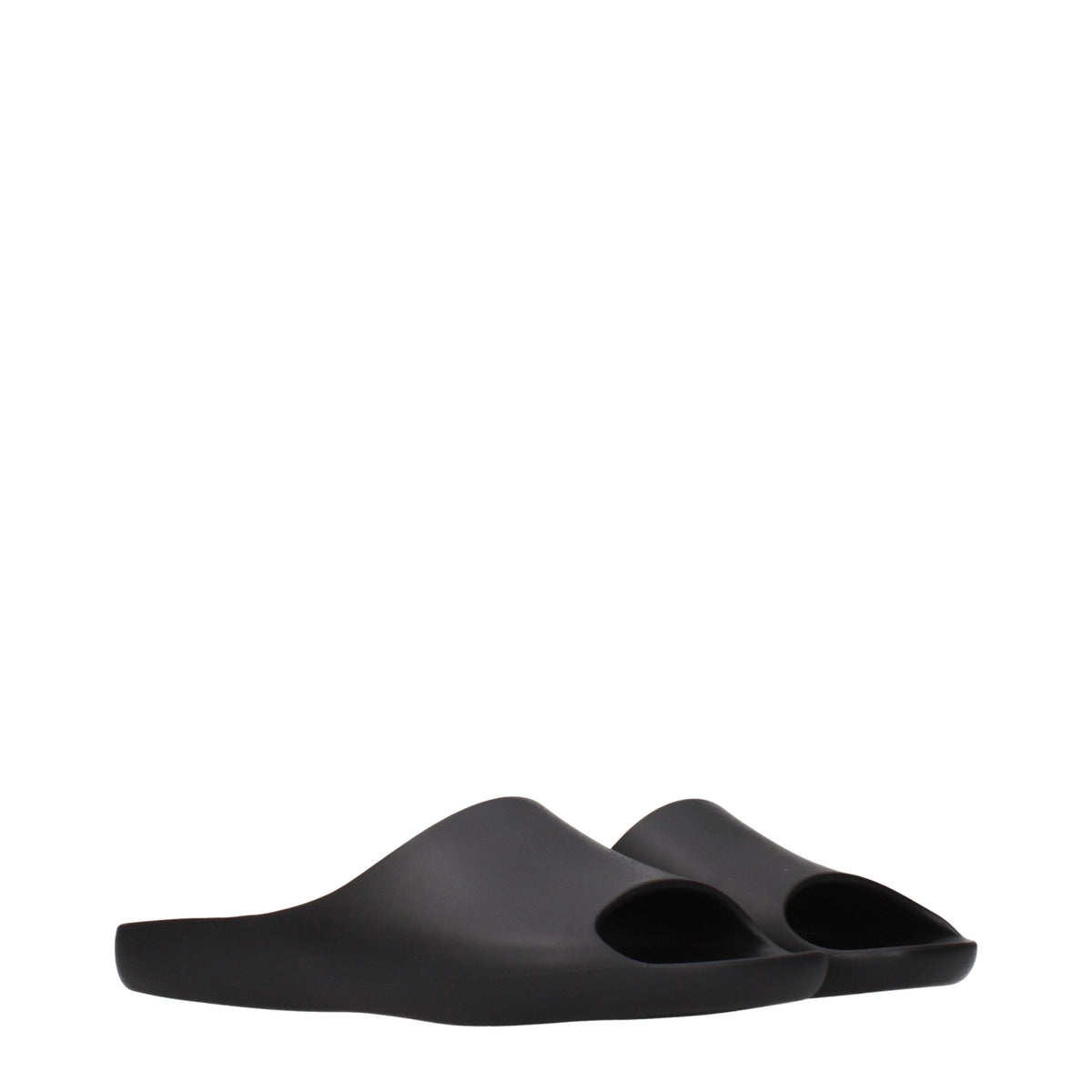 The Row Black Cotton Slippers for Women