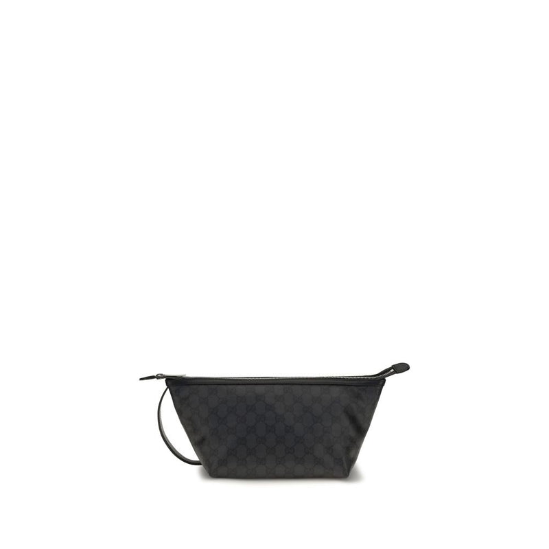 Gucci Essence Classic Pouch - Black Cotton Clutch Bag