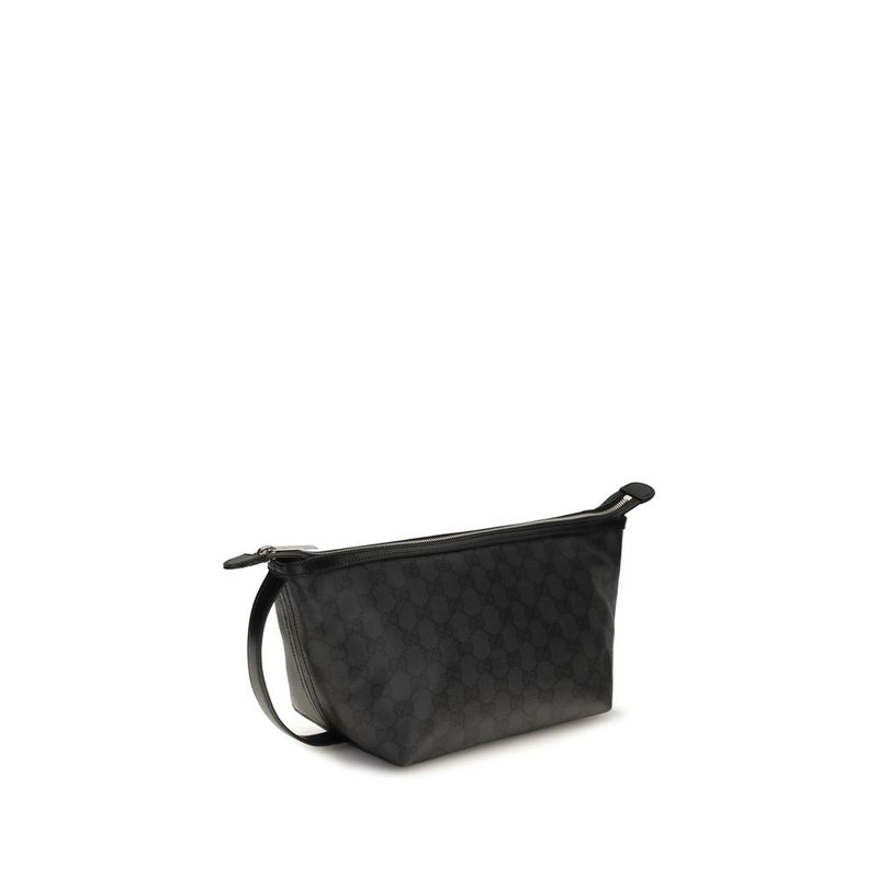Gucci Essence Classic Pouch - Black Cotton Clutch Bag