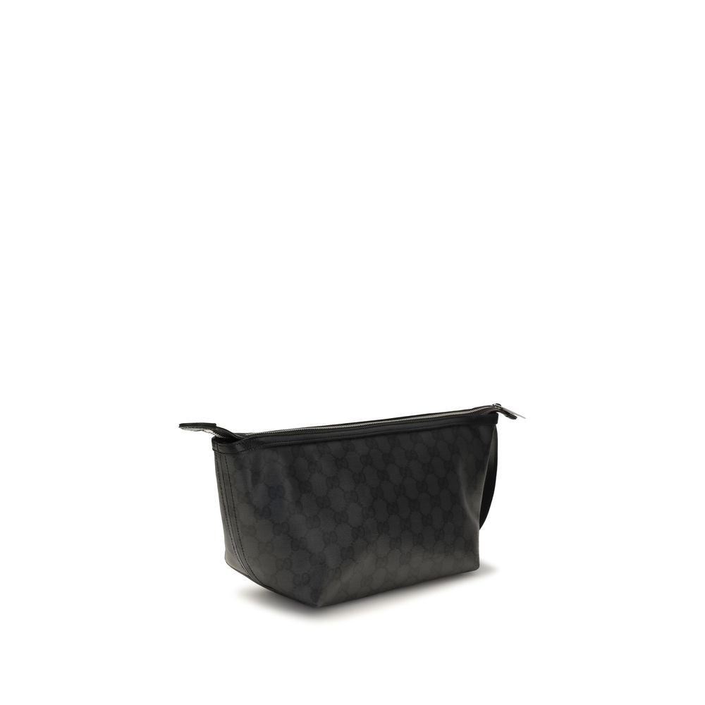 Gucci Essence Classic Pouch - Black Cotton Clutch Bag
