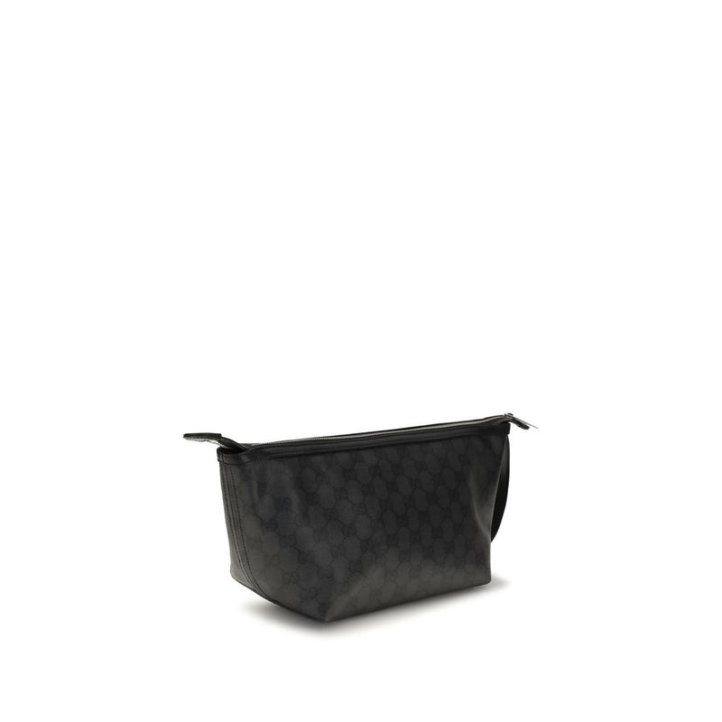Gucci Essence Classic Pouch - Black Cotton Clutch Bag