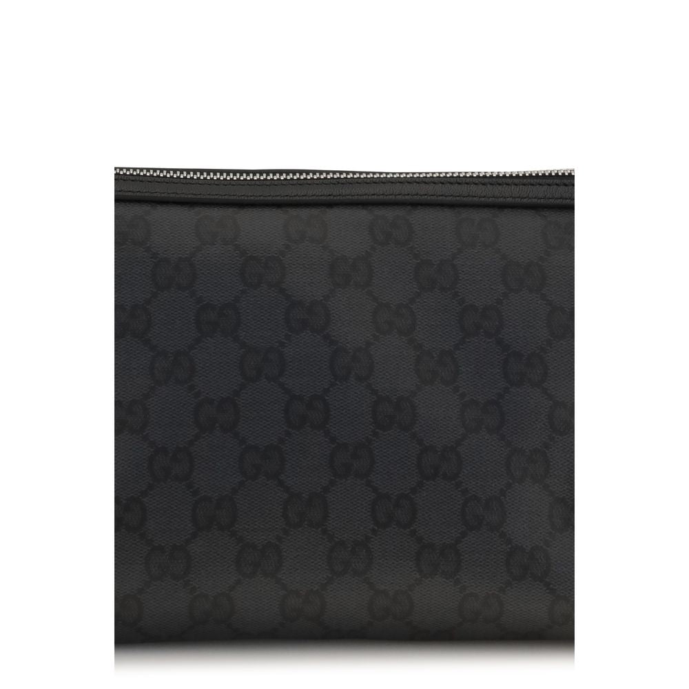Gucci Essence Classic Pouch - Black Cotton Clutch Bag