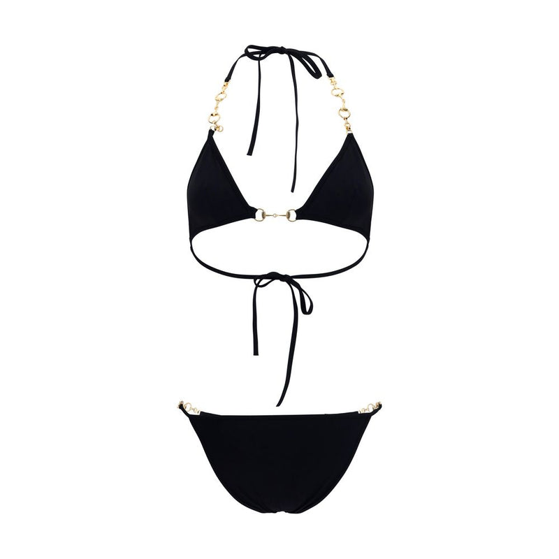Bas de bikini Gucci noir en polyamide