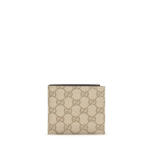 Gucci Beige Fabric Wallet - Essence Classic Bi-Fold