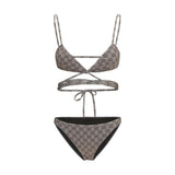 Gucci Beige Polyester Bikini - Iconic GG Print