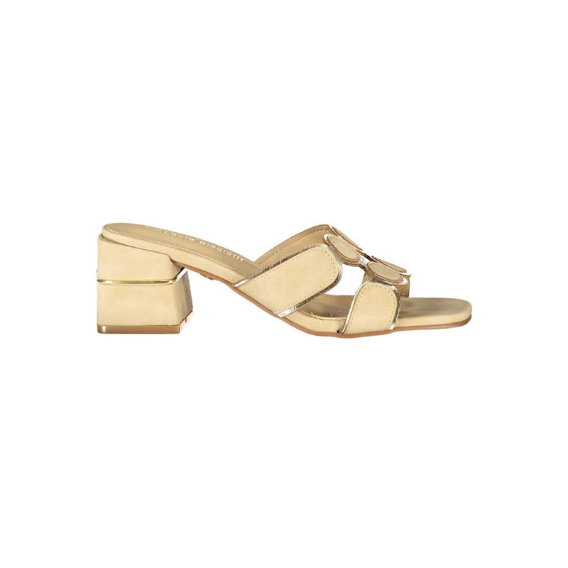 Laura Biagiotti Beige Polyurethane Women's Sandal - LA-46133