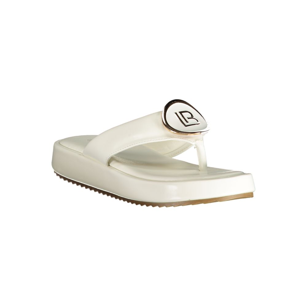 Sandales Femme Laura Biagiotti en Polyuréthane Blanc