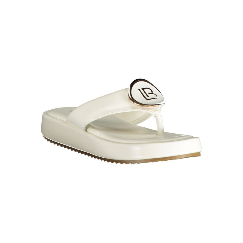 Sandales Femme Laura Biagiotti en Polyuréthane Blanc