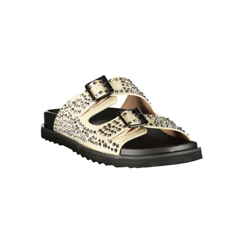 Laura Biagiotti Beige Polyurethane Women's Slipper - Stylish Comfort