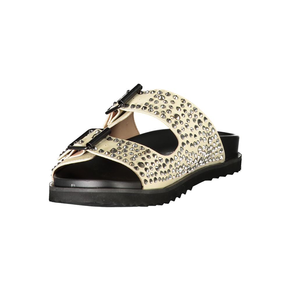 Laura Biagiotti Beige Polyurethane Women's Slipper - Stylish Comfort