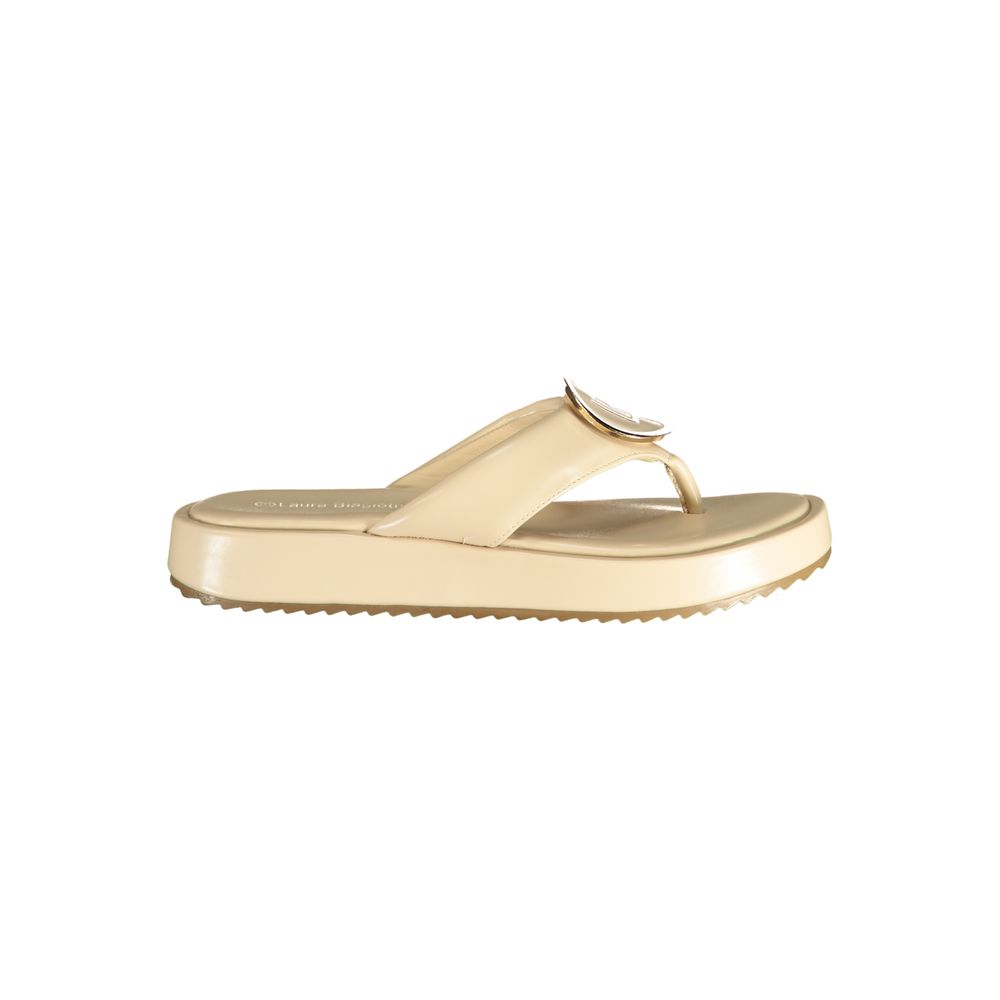 Laura Biagiotti Sandales Femmes Beige Polyuréthane