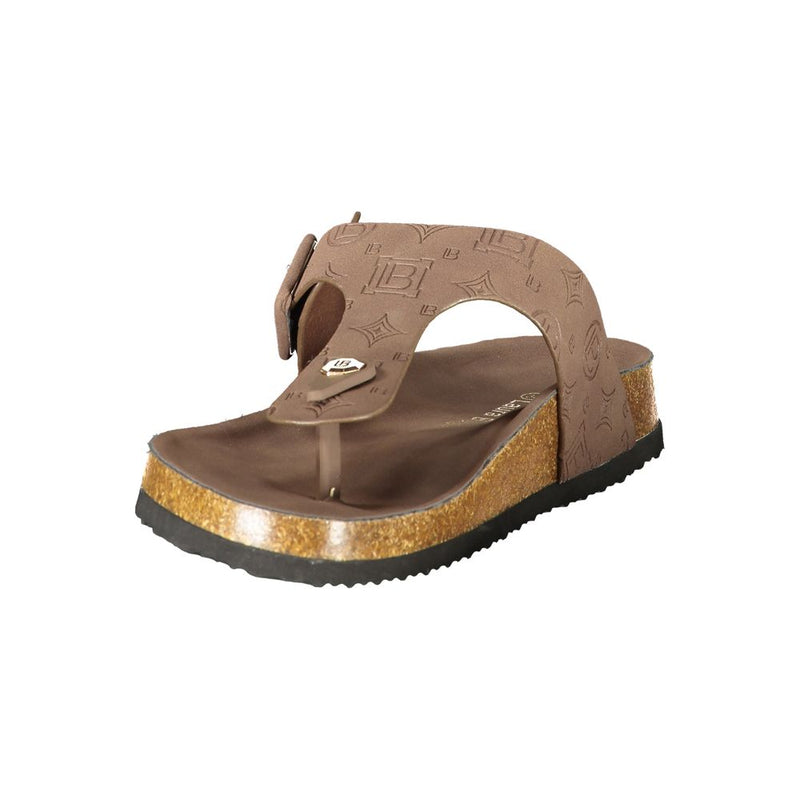 Sandales Femme Laura Biagiotti en Polyuréthane Marron