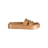 Laura Biagiotti Beige Polyurethane Women's Sandal