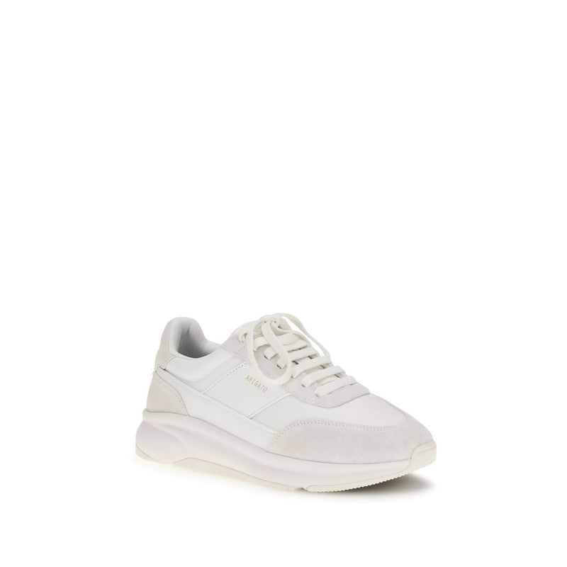 Axel Arigato White Calf Leather Bos Taurus Athletic Sneakers
