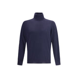 Brunello Cucinelli Blue Wool Oves Aries Turtleneck