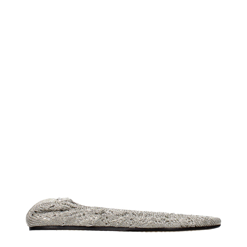 Isabel Marant Gray Fabric Ballet Flats for Women