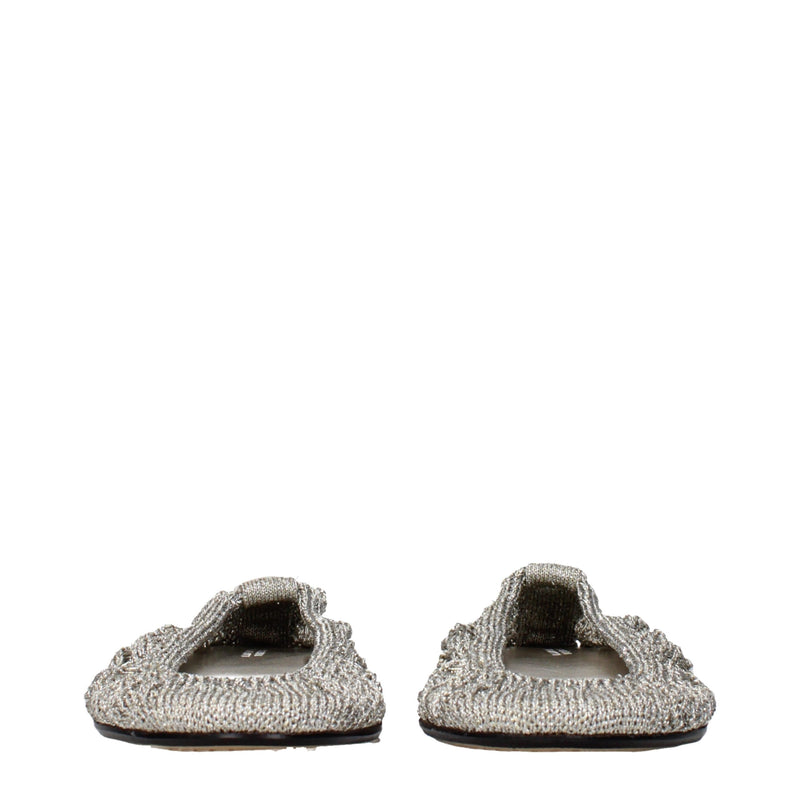 Isabel Marant Gray Fabric Ballet Flats for Women