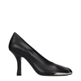 Burberry Black Leather High Heel Pumps