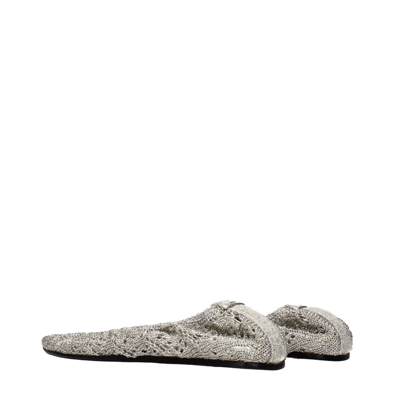 Isabel Marant Gray Fabric Ballet Flats for Women