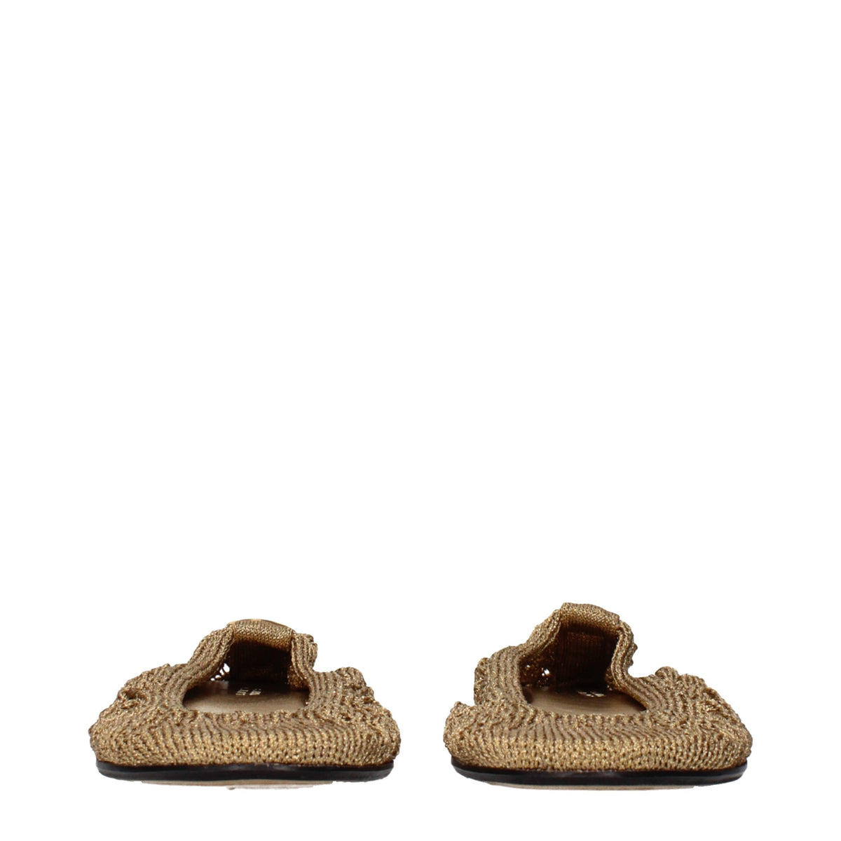 Isabel Marant Gold Fabric Ballet Flats for Women