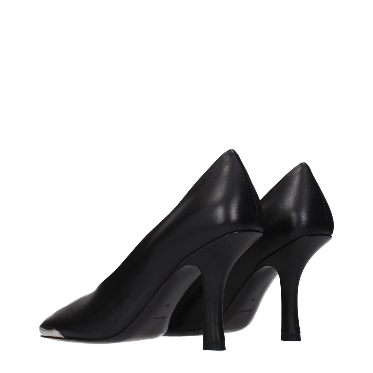 Burberry Black Leather High Heel Pumps