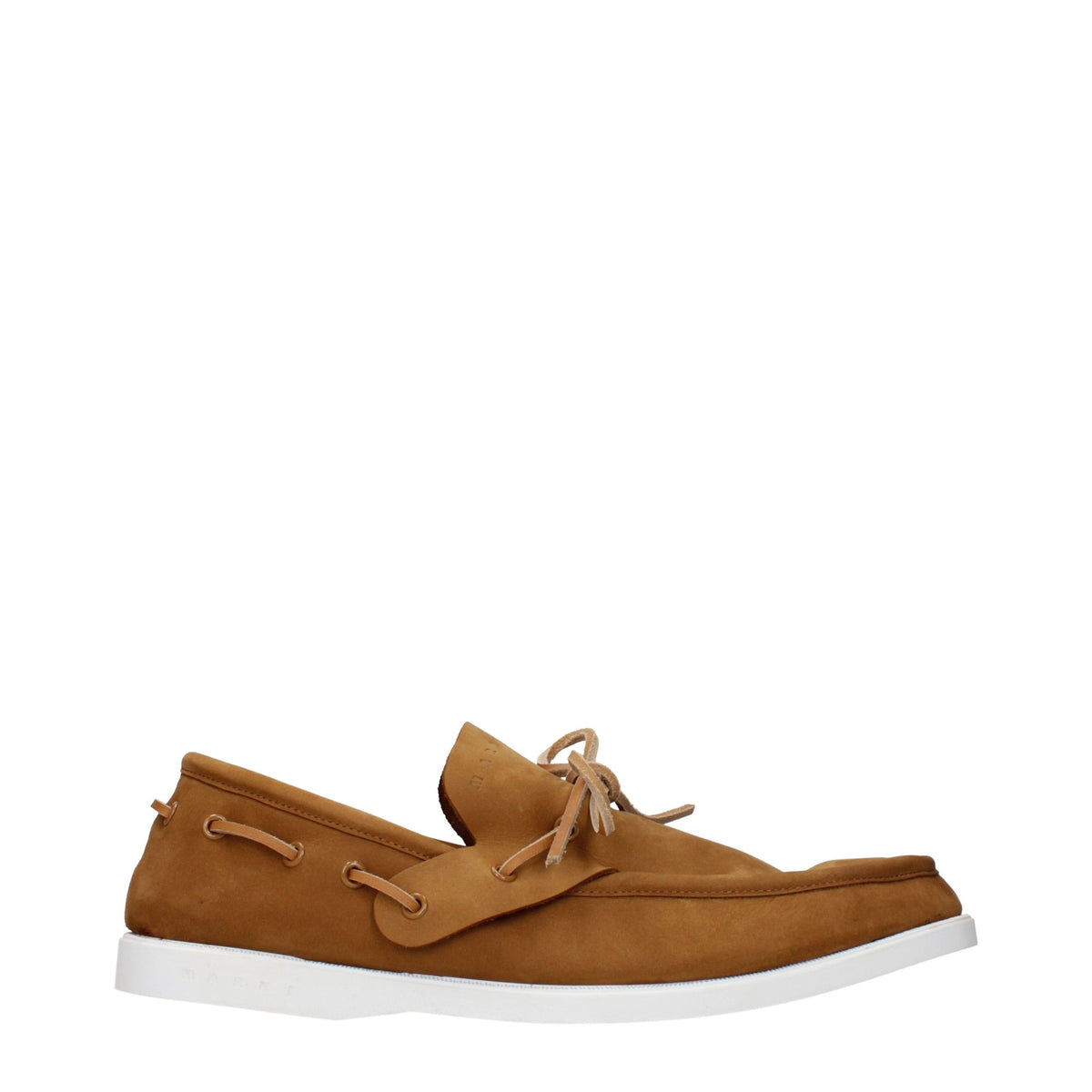 Marni Brown Leather Slip-On Loafers for Men