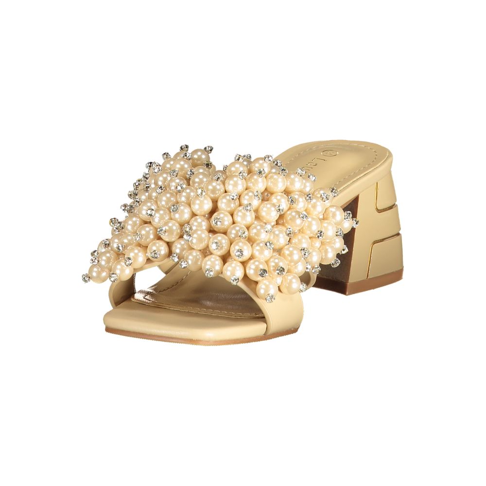 Sandales Femme Beige Laura Biagiotti en Polyuréthane