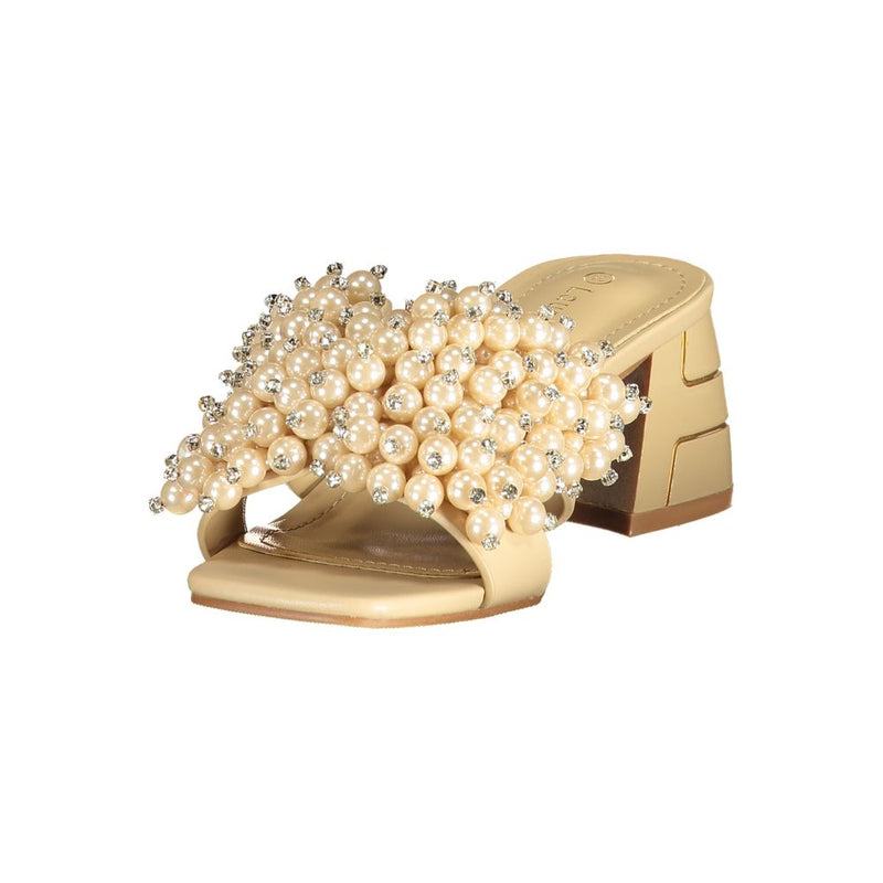 Sandales Femme Beige Laura Biagiotti en Polyuréthane