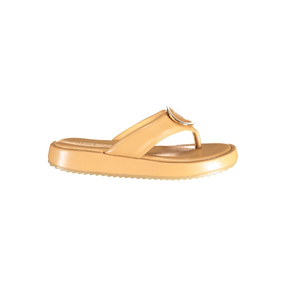 Sandales Femme Beige Polyuréthane Laura Biagiotti