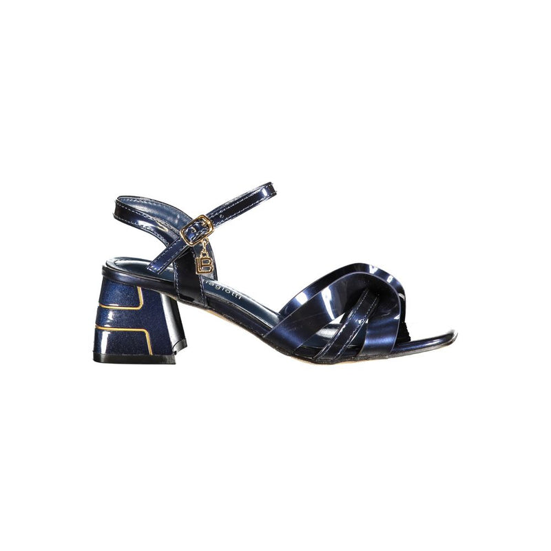 Sandales Femme Laura Biagiotti Bleues en Polyuréthane