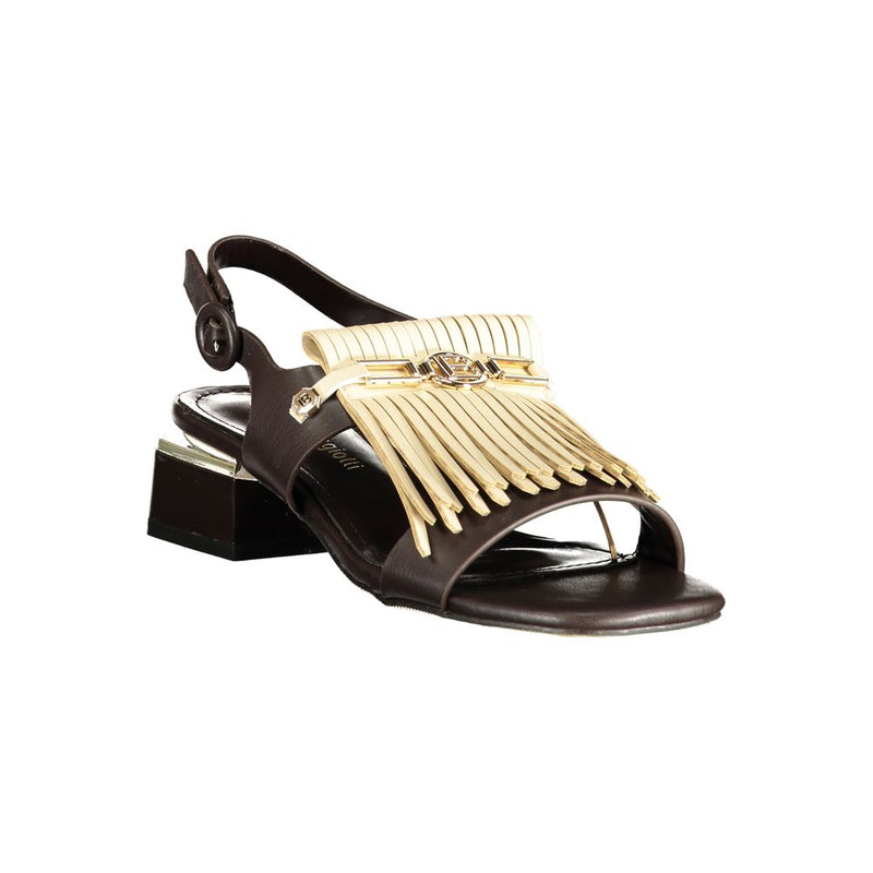 Sandales Femme Laura Biagiotti en Polyuréthane Marron