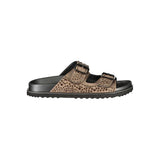 Laura Biagiotti Brown Polyurethane Women's Slipper - Chic Elegance