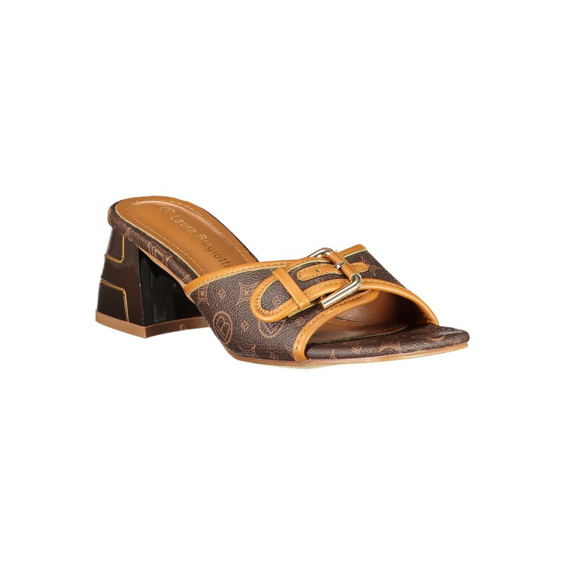 Sandales Femme Laura Biagiotti en Polyuréthane Marron