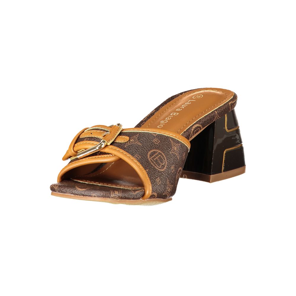 Sandales Femme Laura Biagiotti en Polyuréthane Marron
