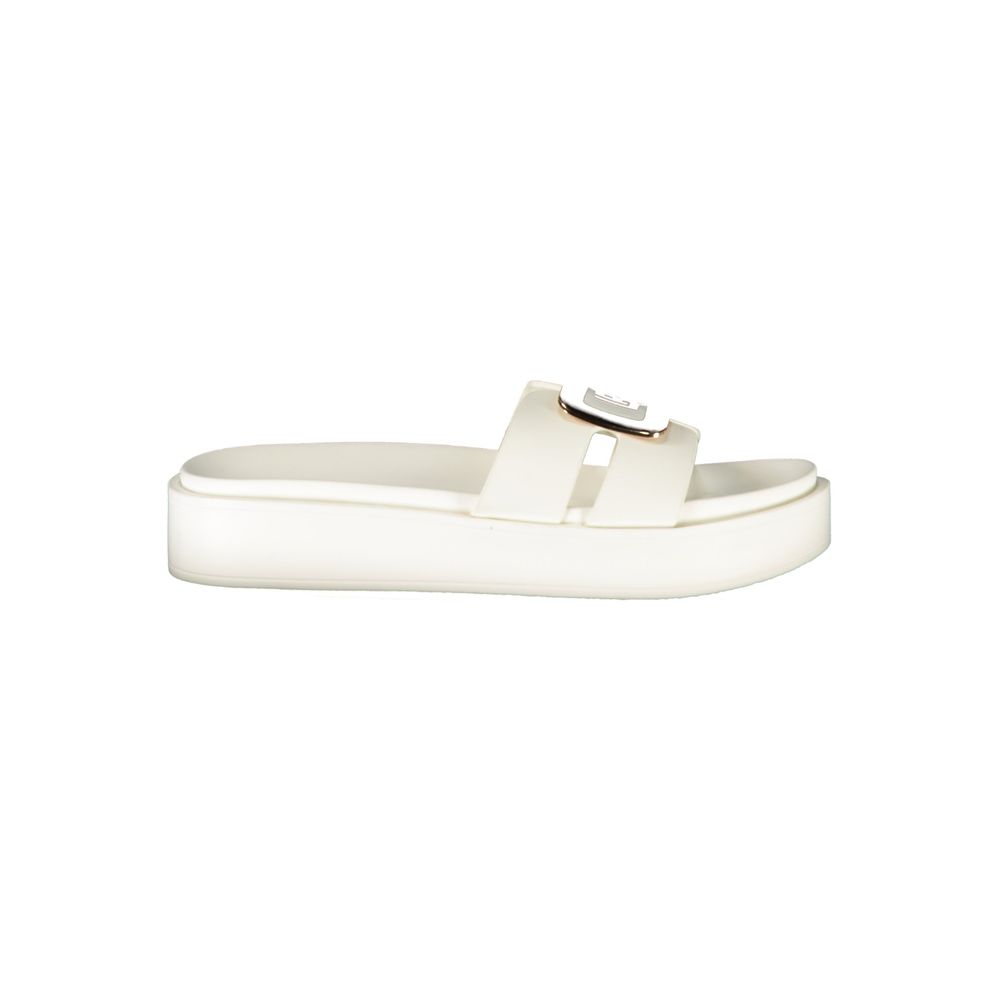 Laura Biagiotti Bianco Polyurethane Women's Sandal - Chic & Comfortable