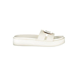 Laura Biagiotti Bianco Polyurethane Women's Sandal - Chic & Comfortable