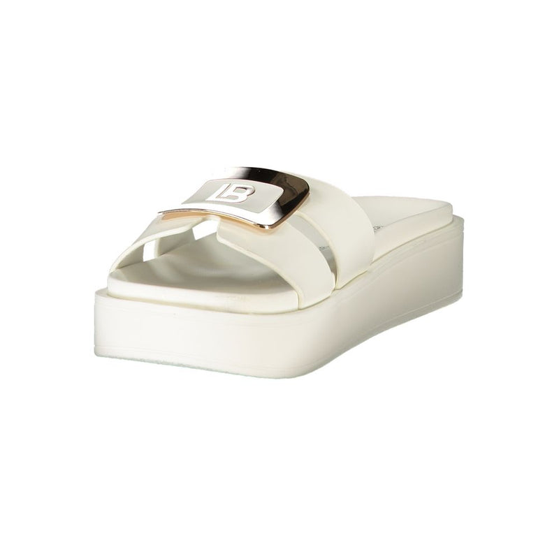 Laura Biagiotti Bianco Polyurethane Women's Sandal