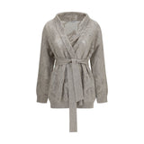 Brunello Cucinelli Beige Linen Cardigan for Women
