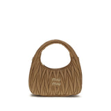 Sac à main Miu Miu Aries en agneau beige Ovis Avis