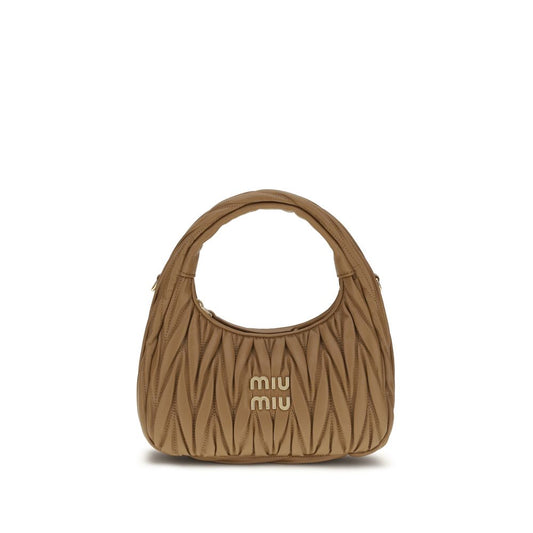 Sac à main Miu Miu Aries en agneau beige Ovis Avis