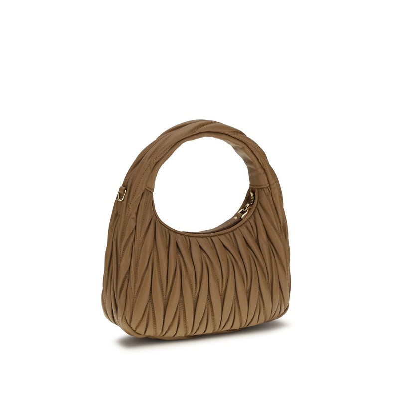 Sac à main Miu Miu Aries en agneau beige Ovis Avis