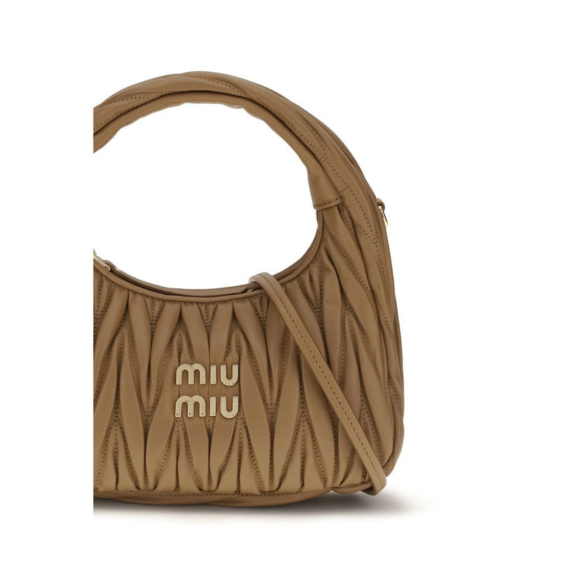 Sac à main Miu Miu Aries en agneau beige Ovis Avis