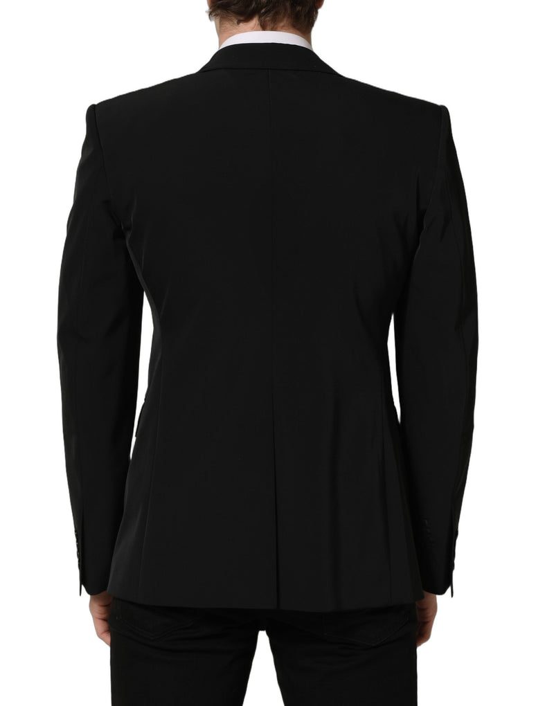 Dolce & Gabbana Black Single Breasted One Button Blazer