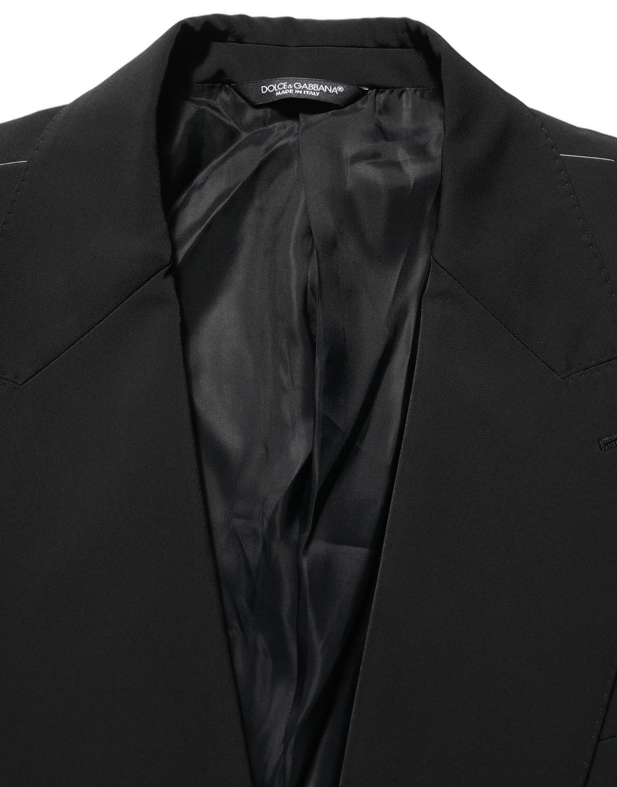 Dolce & Gabbana Black Single Breasted One Button Blazer
